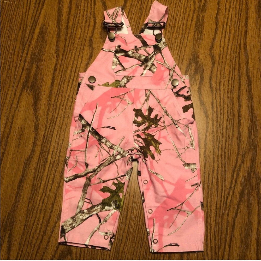 Pink Camo Overalls